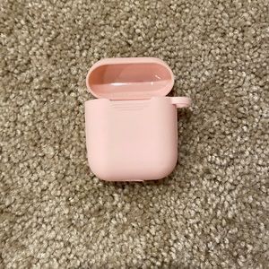 airpod first gen case pink silicon.